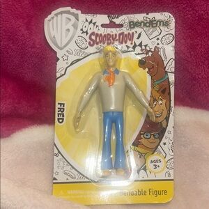 🩵3/$20🩵 Scooby Doo Fred Bendable Figure  Bendems toy - Gray and Blue
